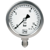 Kobold Stainless Bourdon Tube Pressure Gauge, MAN-R